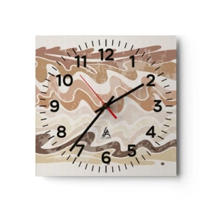 Wandklok - Klok - Goede energie – goede emoties - 40x40 cm
