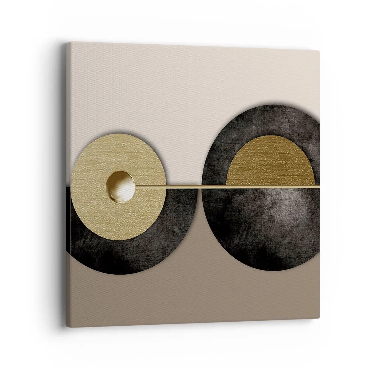 Schilderen op canvas - Variaties rond de cirkel - 40x40 cm