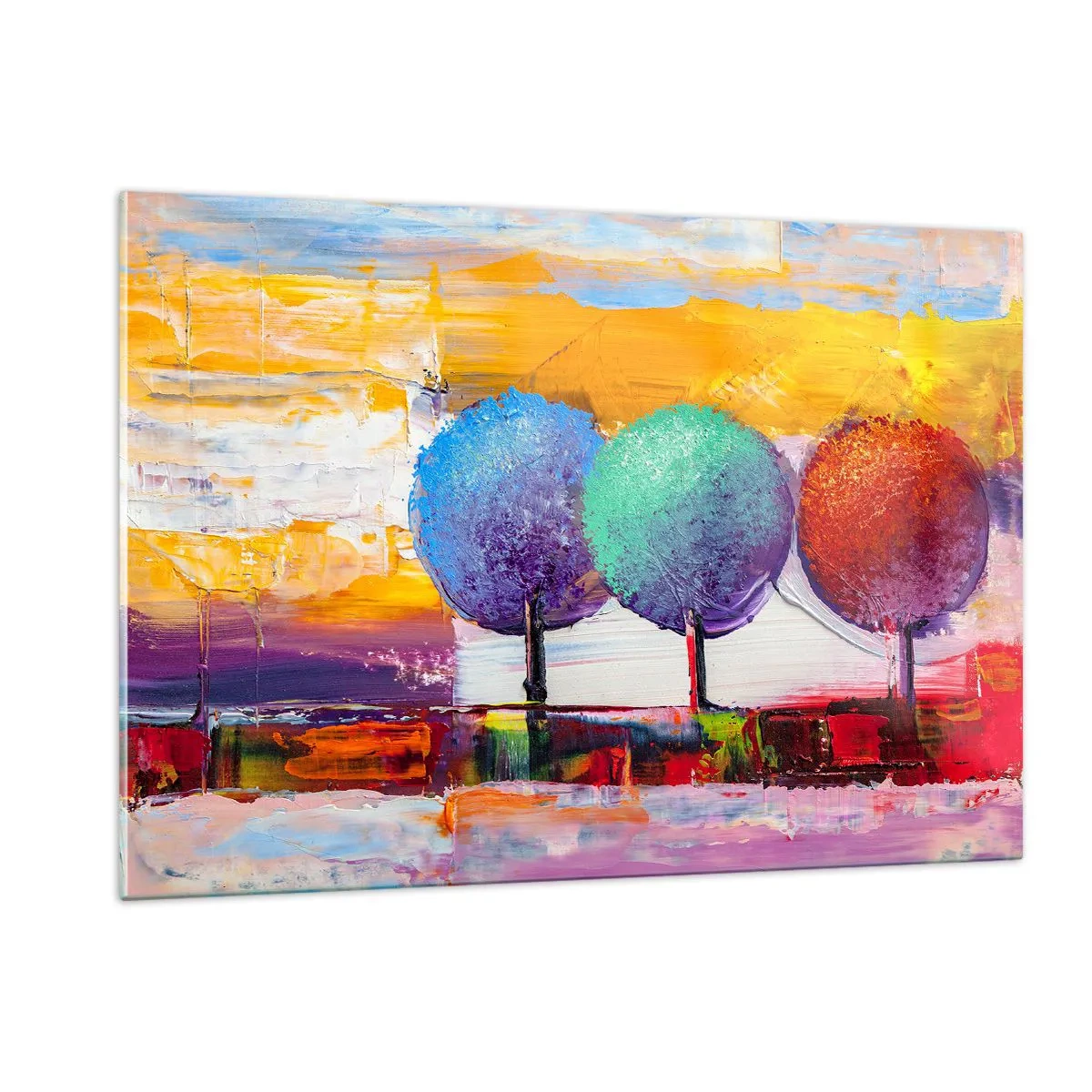 Schilderen op glas - Driemaal is scheepsrecht - 120x80 cm