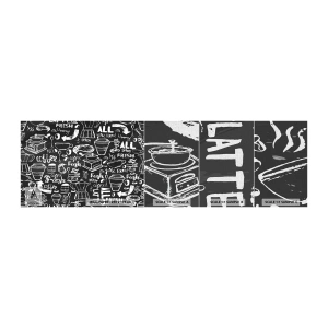 Fotobehang Monster Premium Canvas - Alles wat je nodig hebt is… - Gastronomie, Muurschildering, Graffiti - 100x30 cm