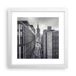 Poster in een witte lijst - Warschau vallei - 30x30 cm