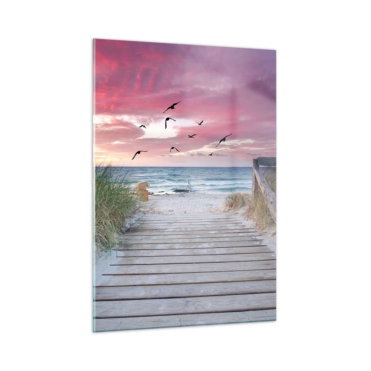 Schilderen op glas - Baltische indruk - 50x70 cm