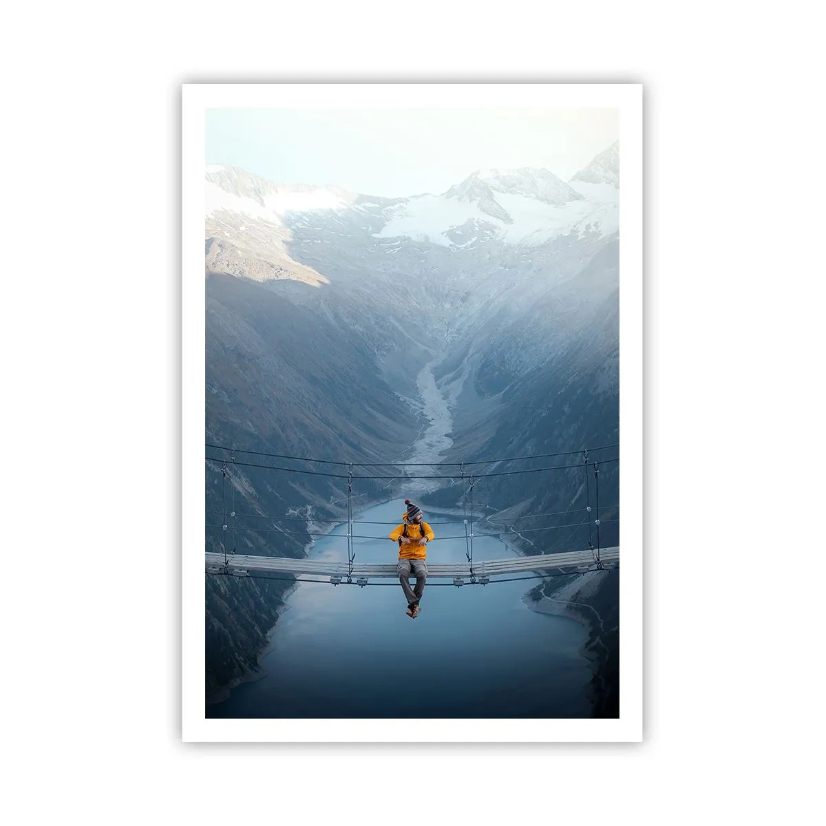 Poster - Blij in het ongewisse - 70x100 cm