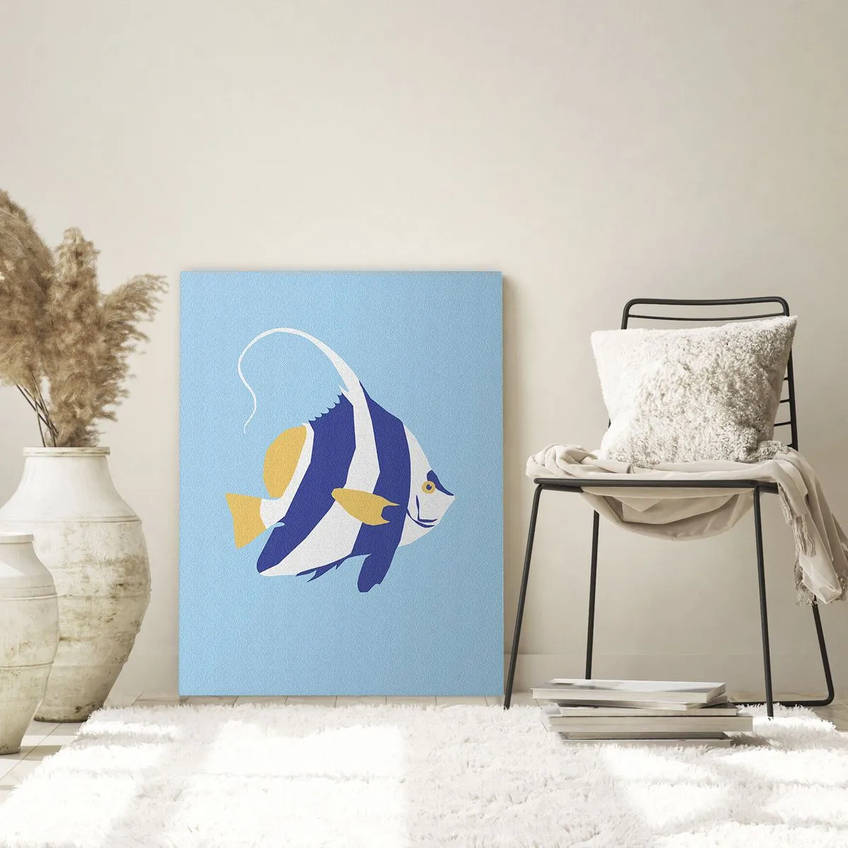 Schilderen op glas - Miss tropische wateren - 50x70 cm