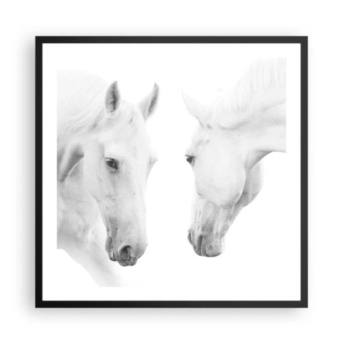 Poster in een zwarte lijst - Is dit vriendschap...? - 60x60 cm