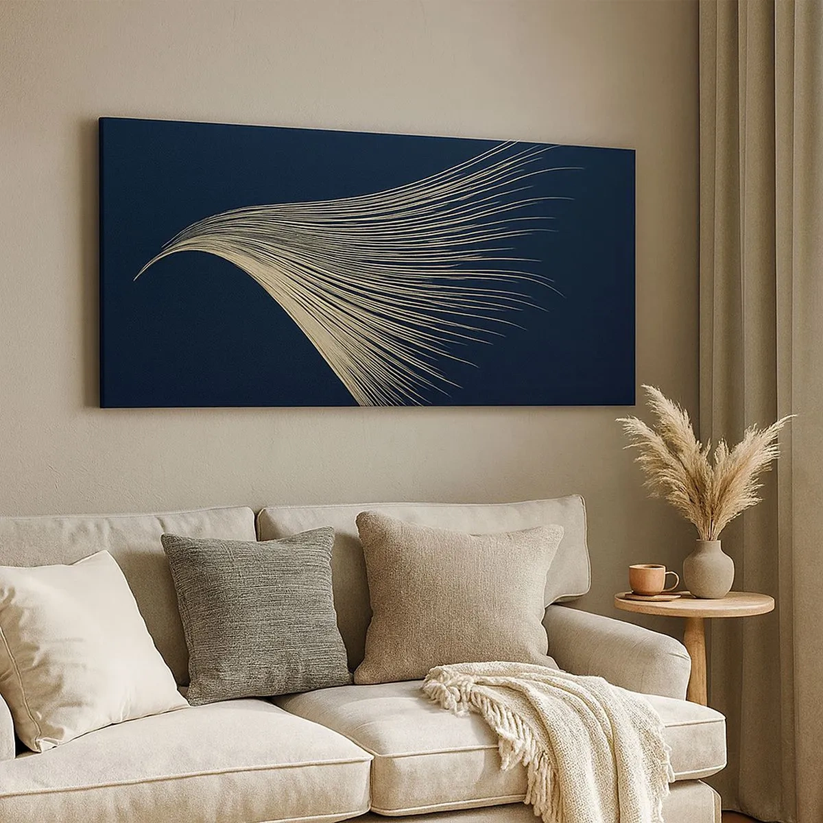 Schilderen op canvas - Als het haar van een engel - 100x40 cm