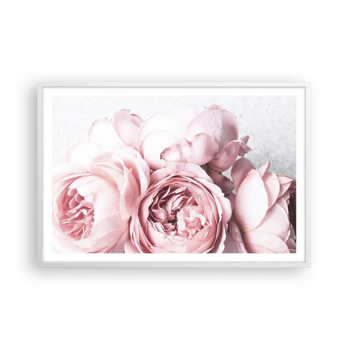 Poster in een witte lijst - Voor romantici - 91x61 cm
