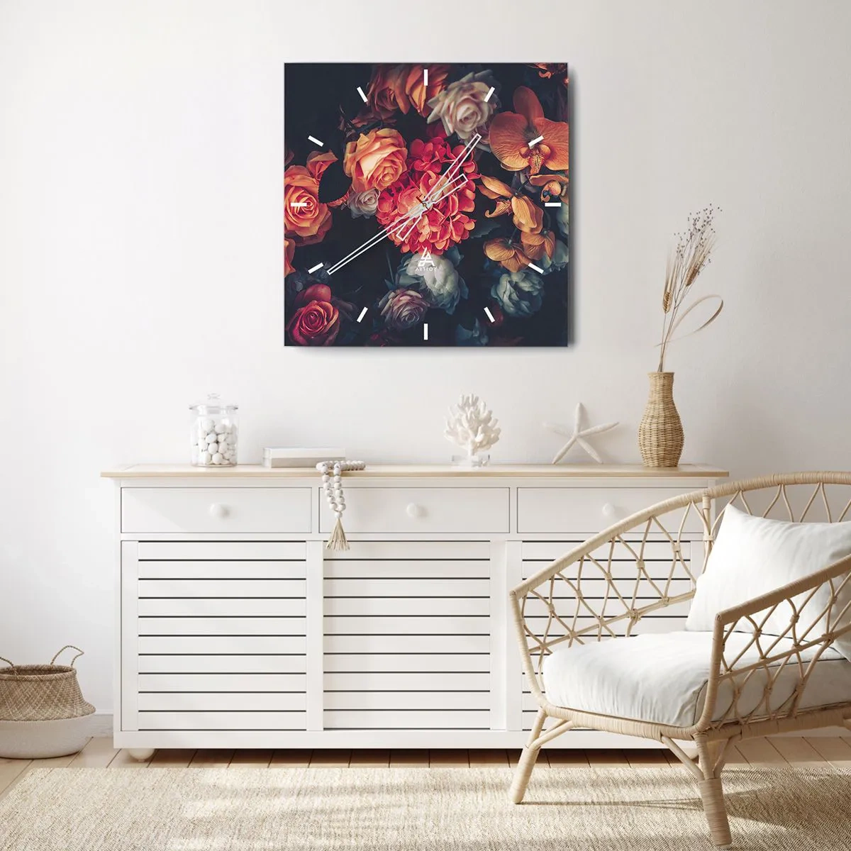 Wandklok - Klok - Zoals bij de Hollandse meesters - 40x40 cm