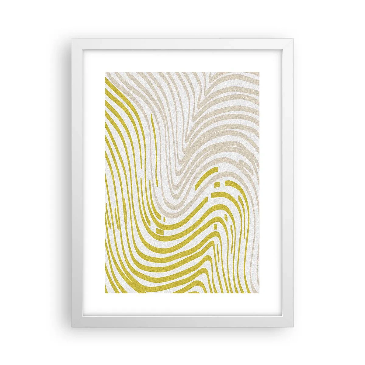 Poster in een witte lijst - Een compositie met een zachte buiging - 30x40 cm