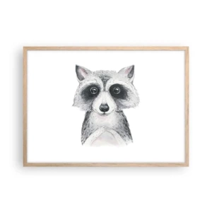 Een poster in een licht eiken lijst - Een moment om te verhuizen - 70x50 cm