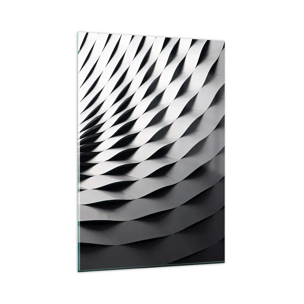 Schilderen op glas - Aan de oppervlakte van de golven - 80x120 cm