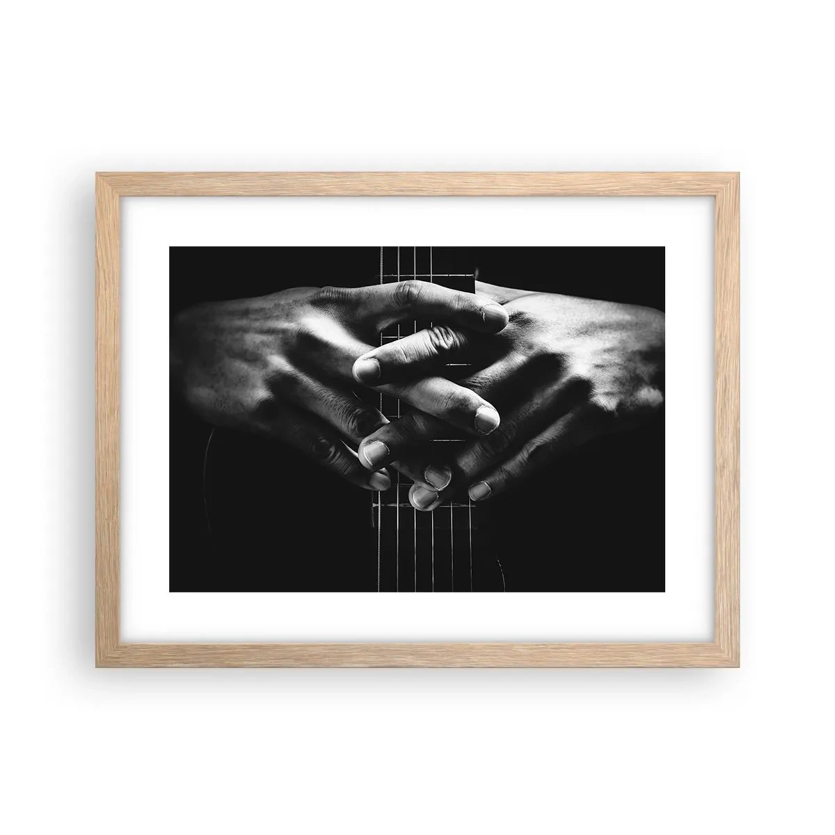 Een poster in een licht eiken lijst - Gebed van de kunstenaar - 40x30 cm