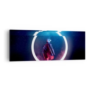 Schilderen op canvas - Tussen werelden - 140x50 cm