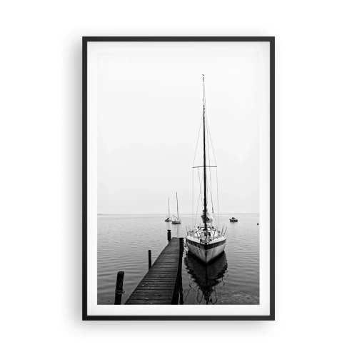 Poster in een zwarte lijst - Klaar om te vertrekken - 61x91 cm