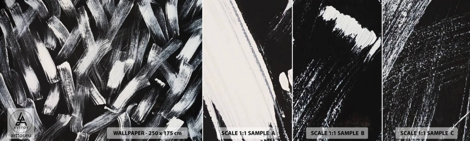 Fotobehang Staaltje Standard Eco - Abstractie in de industriële spirit - Deel, Modern, Poetsen - 100x30 cm