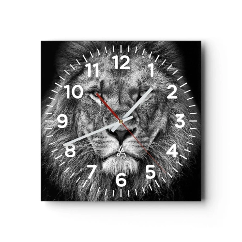 Wandklok - Klok - In een kroningskleed - 30x30 cm