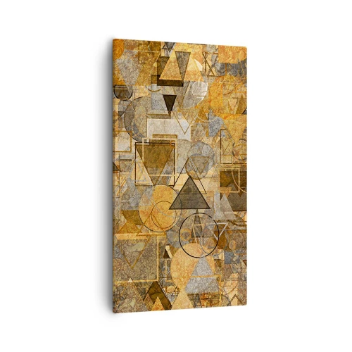 Schilderen op canvas - De wereld in vorm - 55x100 cm