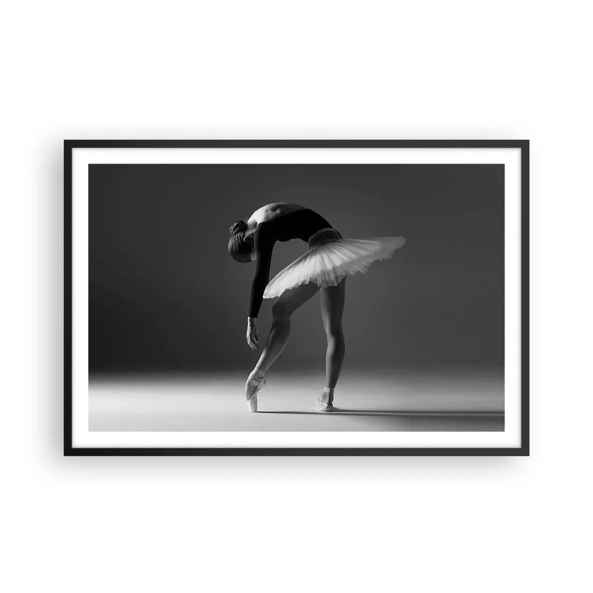 Poster in een zwarte lijst - Bella ballerina - 91x61 cm