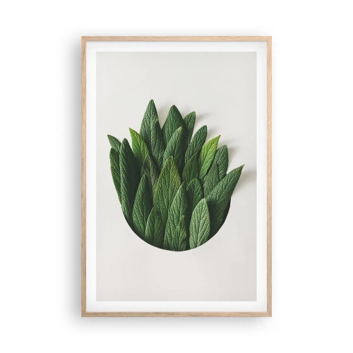 Een poster in een licht eiken lijst - Ongebreidelde nieuwsgierigheid - 61x91 cm