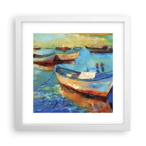 Poster in een witte lijst - In de zuidelijke baai - 30x30 cm