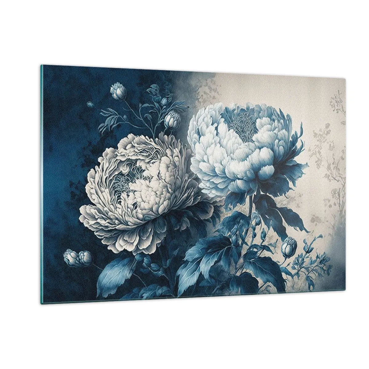 Schilderen op glas - Bij elkaar passend paar - 120x80 cm