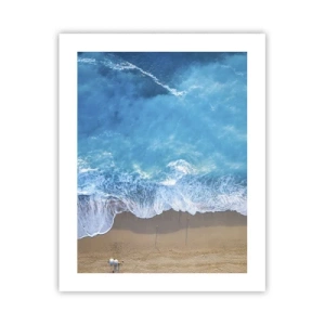 Poster - De kracht van blauw - 40x50 cm