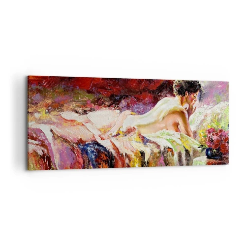 Schilderen op canvas - Venus in gedachten - 120x50 cm