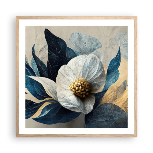 Een poster in een licht eiken lijst - Hij heeft een hart van goud - 60x60 cm