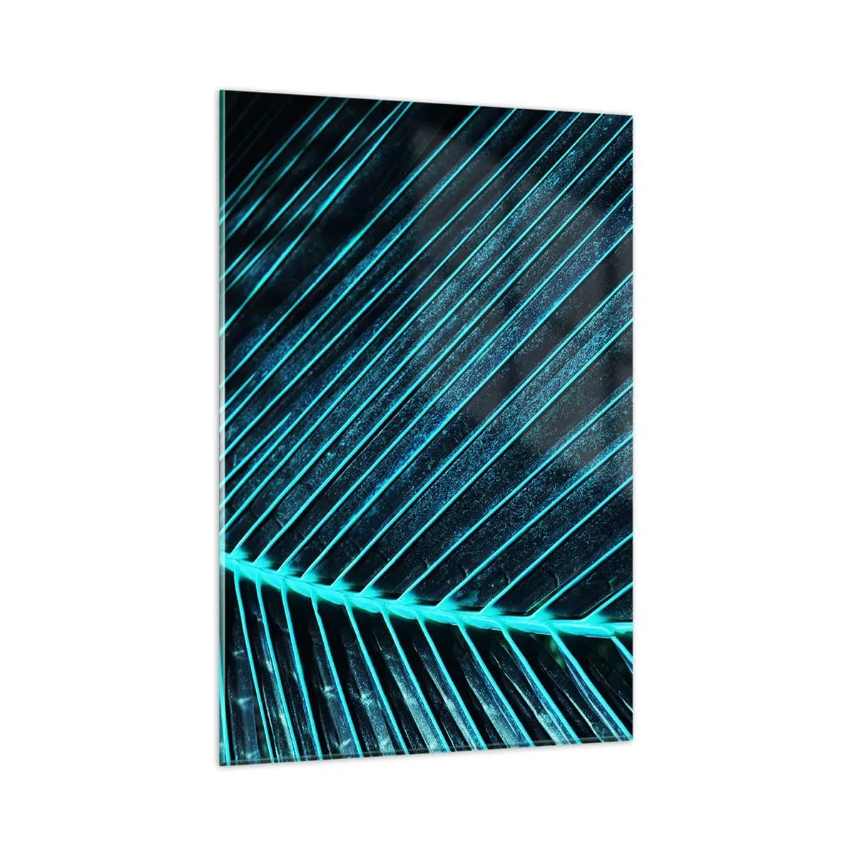 Schilderen op glas - Groene textuur - 80x120 cm