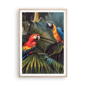 Een poster in een licht eiken lijst - Romantiek in de tropen - 70x100 cm