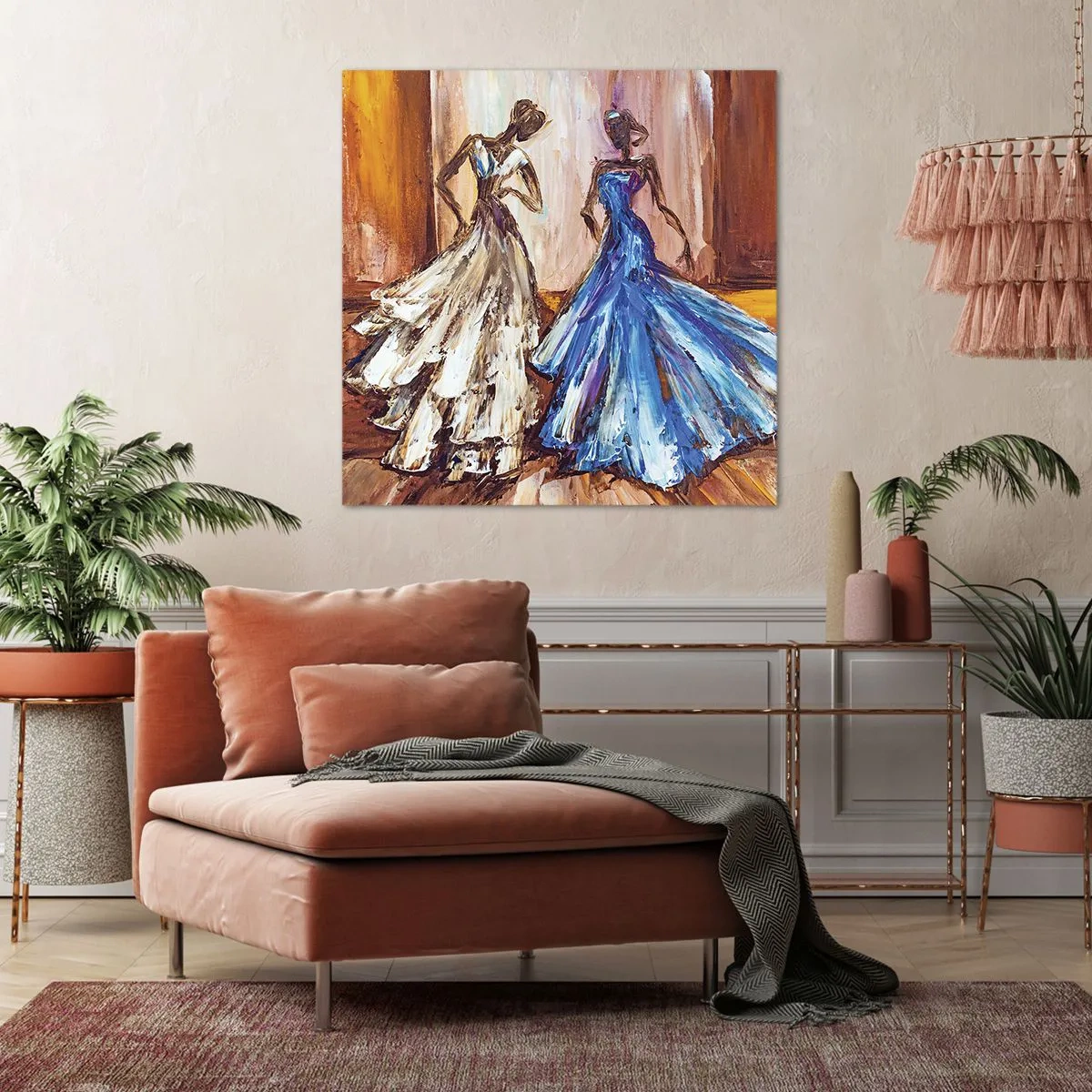 Schilderen op canvas - Een dankbaar duo - 40x40 cm