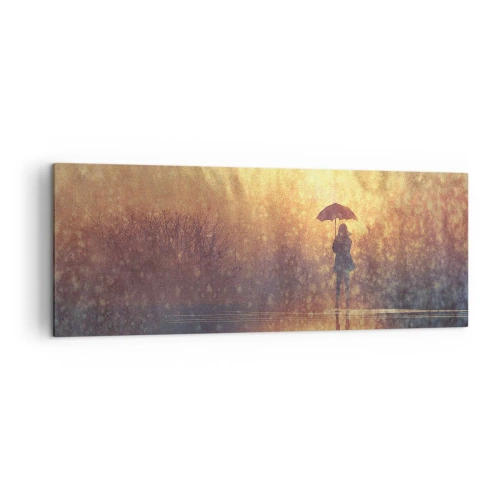 Schilderen op canvas - Ik voel dat iemand naar me kijkt - 140x50 cm