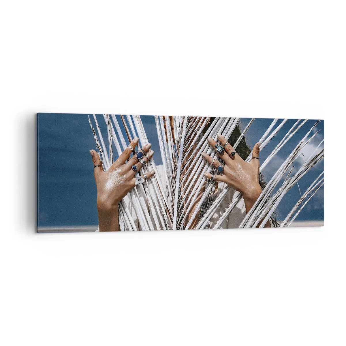 Schilderen op canvas - Het meisje van de sjamaan? - 140x50 cm