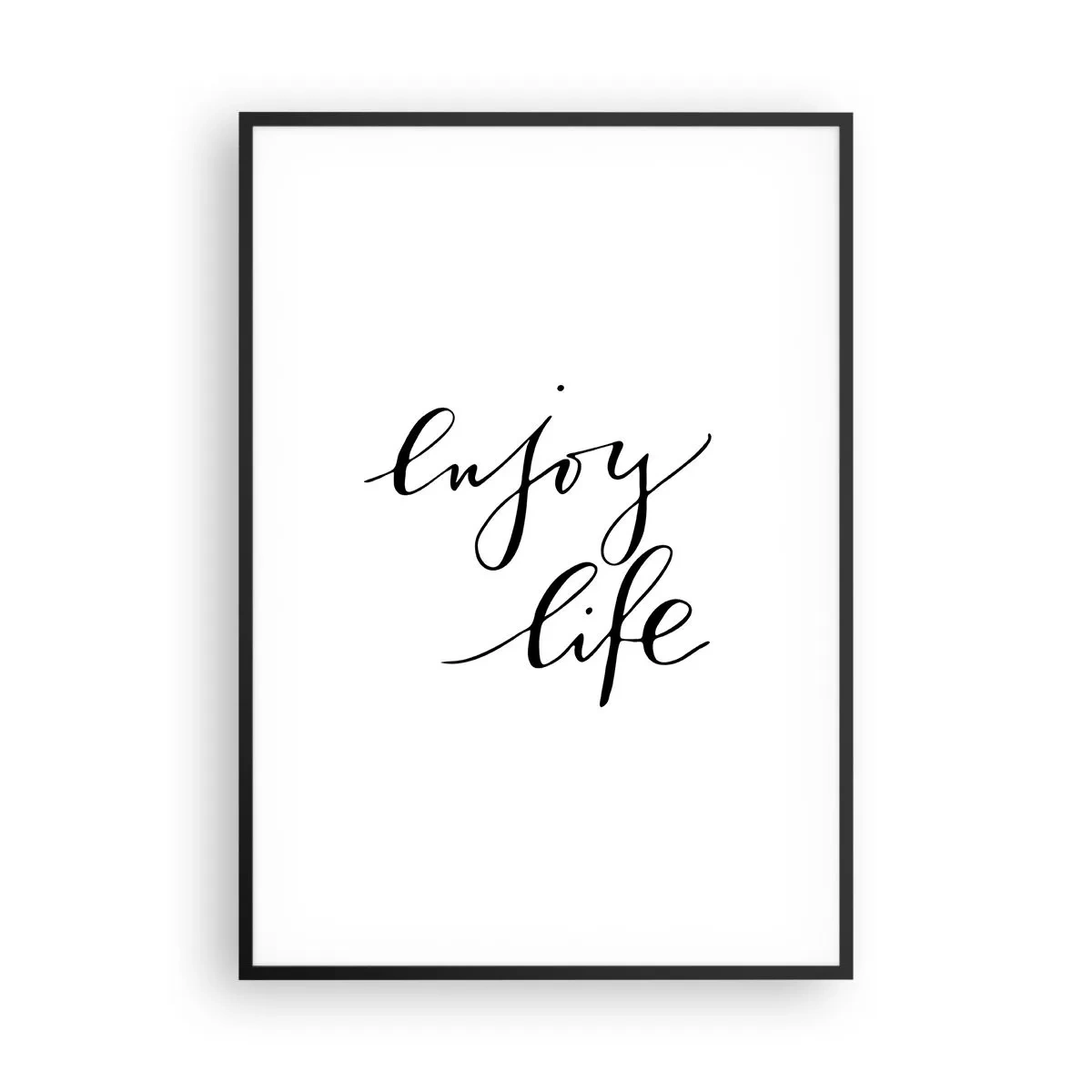Poster in een zwarte lijst - Niets aan toe te voegen… - 70x100 cm