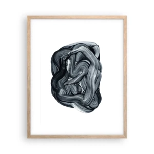 Een poster in een licht eiken lijst - Het is niet zo eenvoudig - 40x50 cm