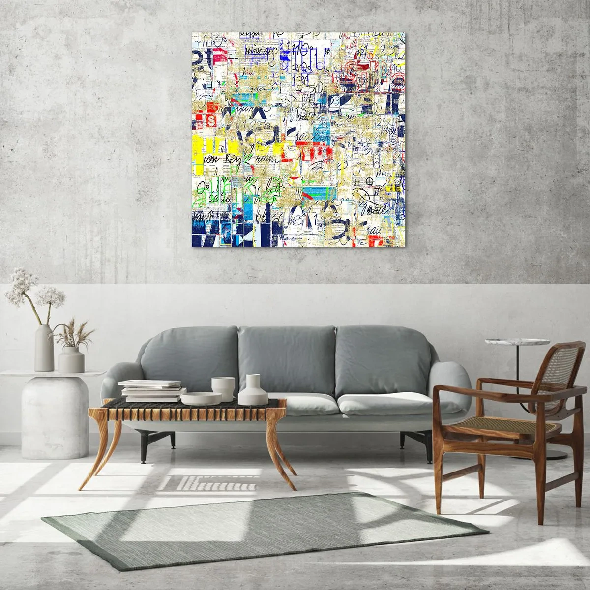 Schilderen op glas - Het is gewoon een lust voor het oog - 70x70 cm