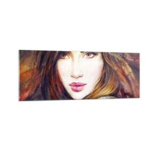 Schilderen op glas - Een dubbeltje voor je gedachten - 140x50 cm