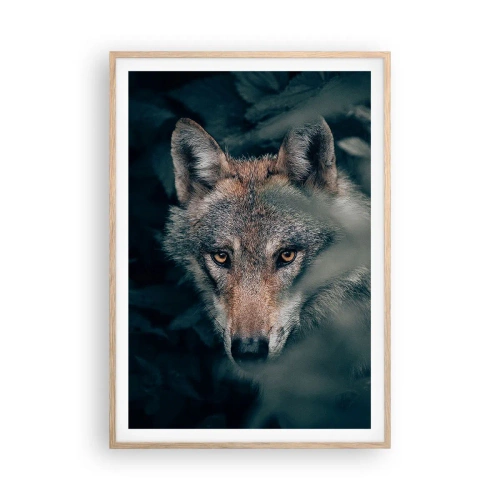 Een poster in een licht eiken lijst - Jager - 70x100 cm
