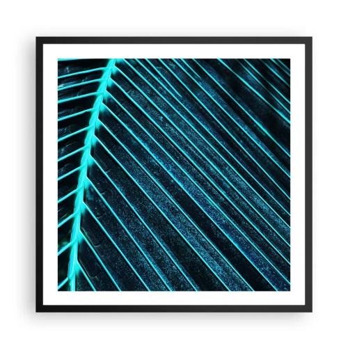 Poster in een zwarte lijst - Groene textuur - 60x60 cm