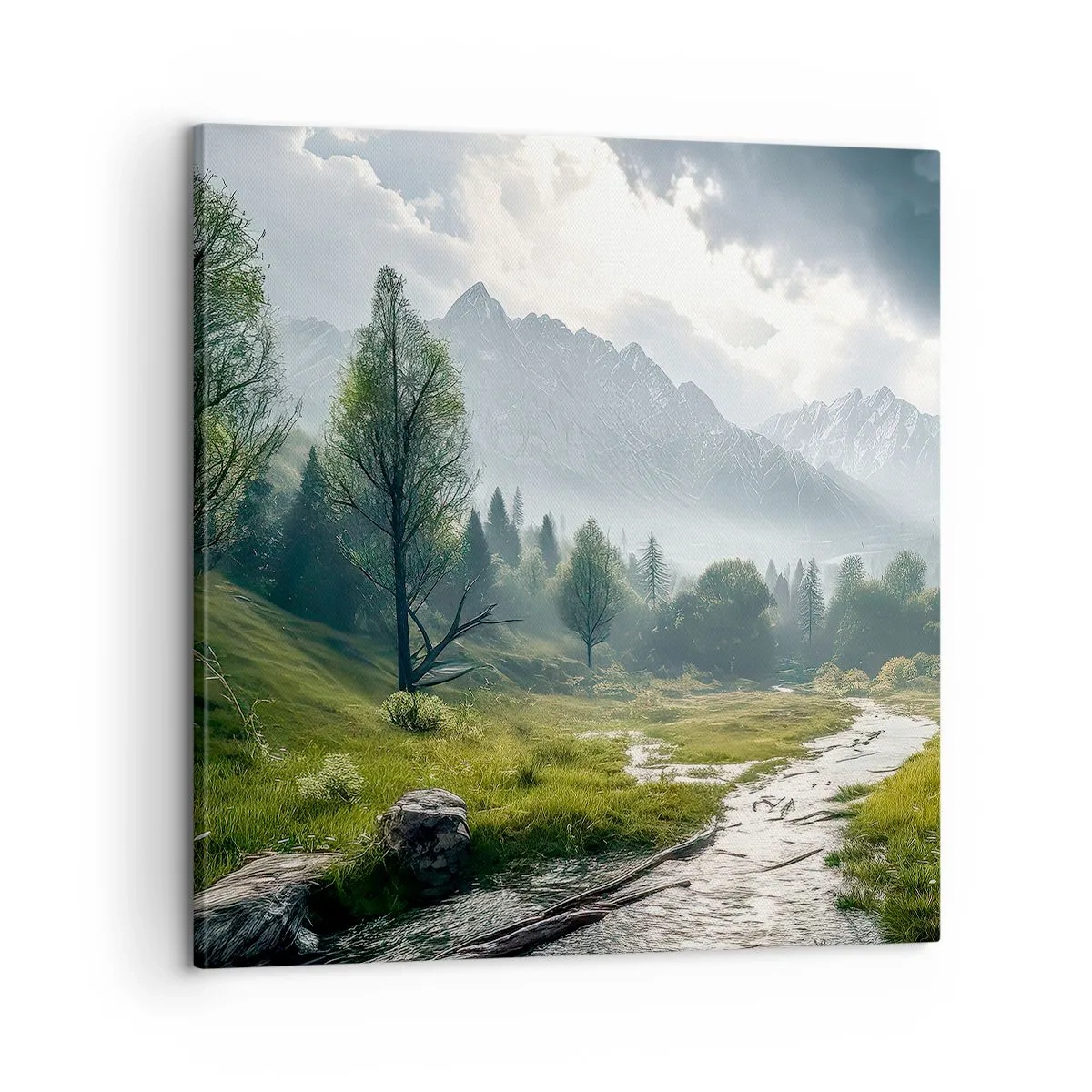 Schilderen op canvas - Daarheen en terug - 60x60 cm