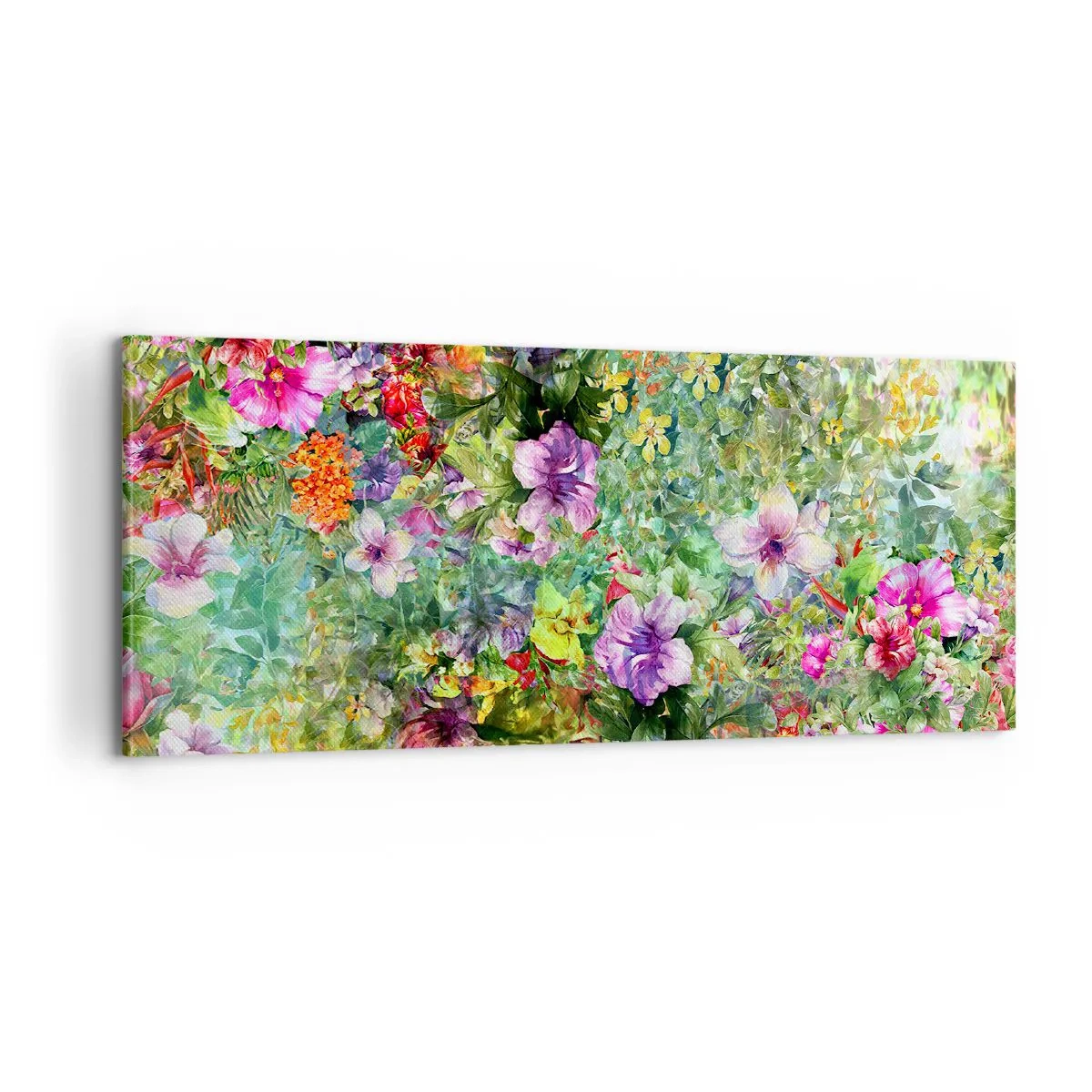 Schilderen op canvas - In bloemen voor verderf - 100x40 cm