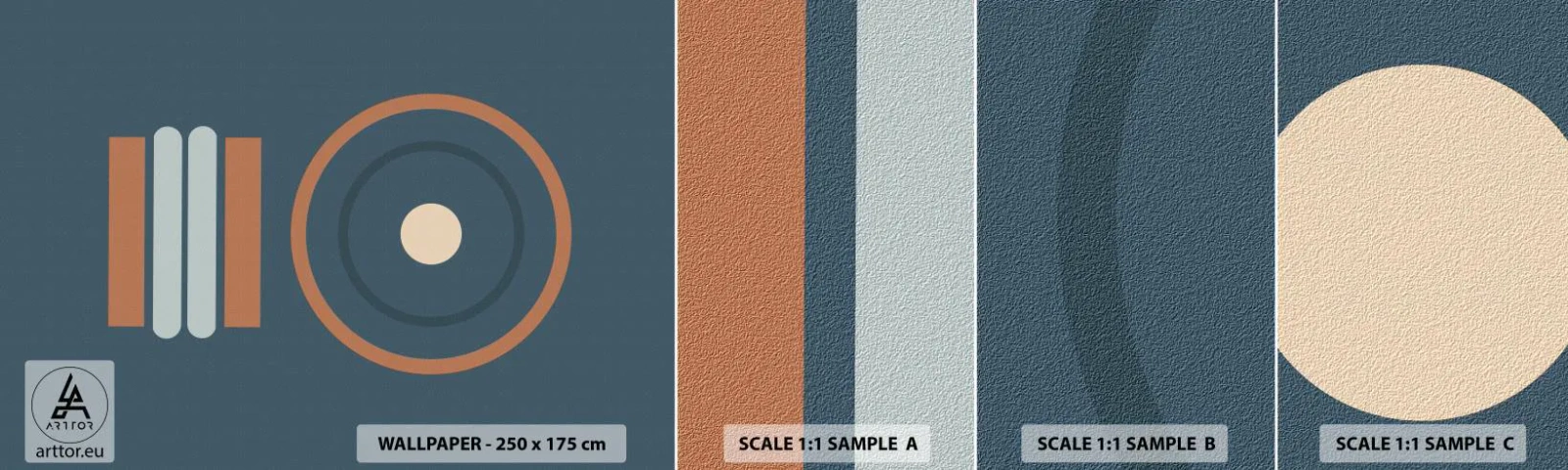 Fotobehang Staaltje Standard Eco - De essentie van dingen - Abstractie, Deel, Grafisch - 100x30 cm