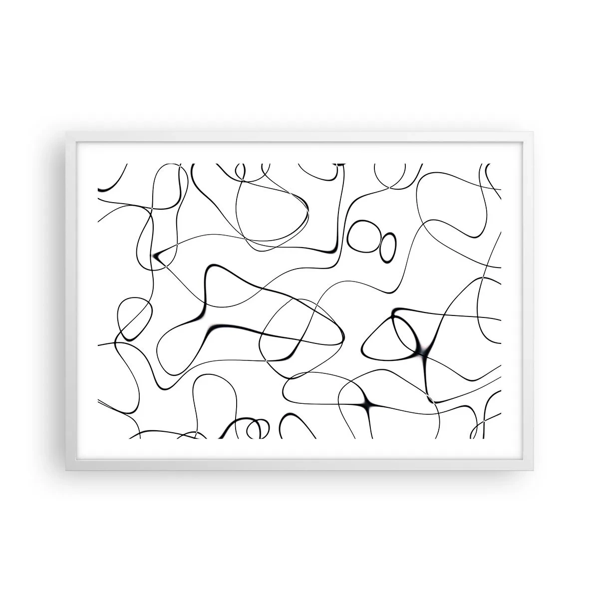 Poster in een witte lijst - Levenspaden, wisselvalligheden - 70x50 cm