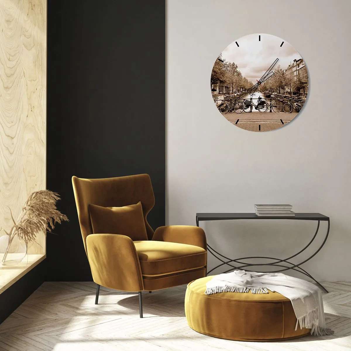 Wandklok - Klok - Hollandse sfeer - 30x30 cm