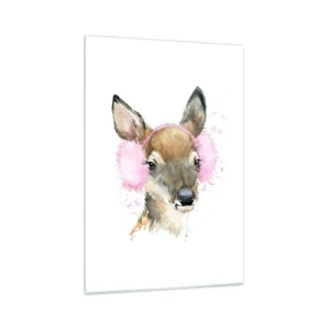 Schilderen op glas - En de vorst is niet langer verschrikkelijk - 70x100 cm