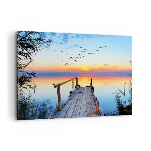 Schilderen op canvas - Het is tijd om terug te gaan... - 120x80 cm