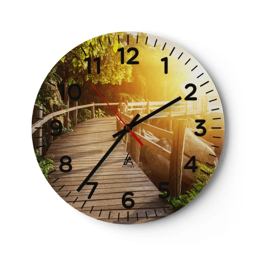 Wandklok - Klok - Nog een beurt, nog een wonder - 40x40 cm