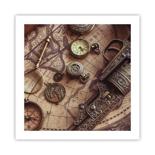 Poster - Avontuur roept - 50x50 cm