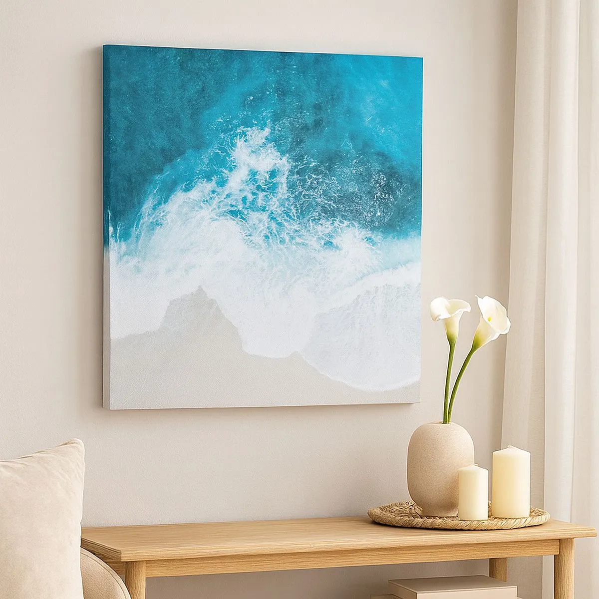 Schilderen op canvas - Natuurlijke streling - 30x30 cm