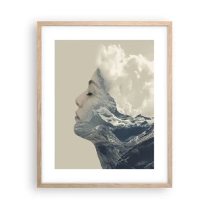 Een poster in een licht eiken lijst - De schoonheid van de elementen - 40x50 cm